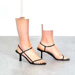 THE ROW Bare Sandal 65 mm - Black/Size 36